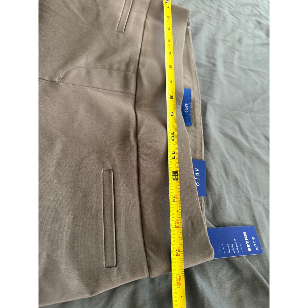 Apt. 9 Brynn Pull On Bootcut Dress Pants Kagan Khaki Taupe Size 6 NWT - Picture 4 of 6